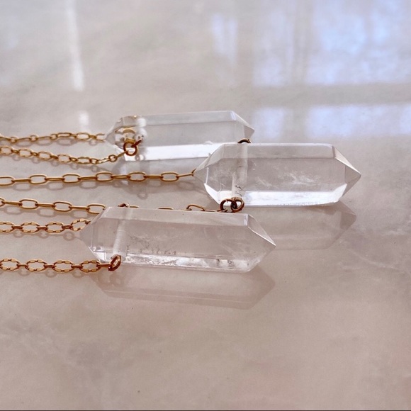 Double Terminated Crystal Pendant - Picture 3 of 8